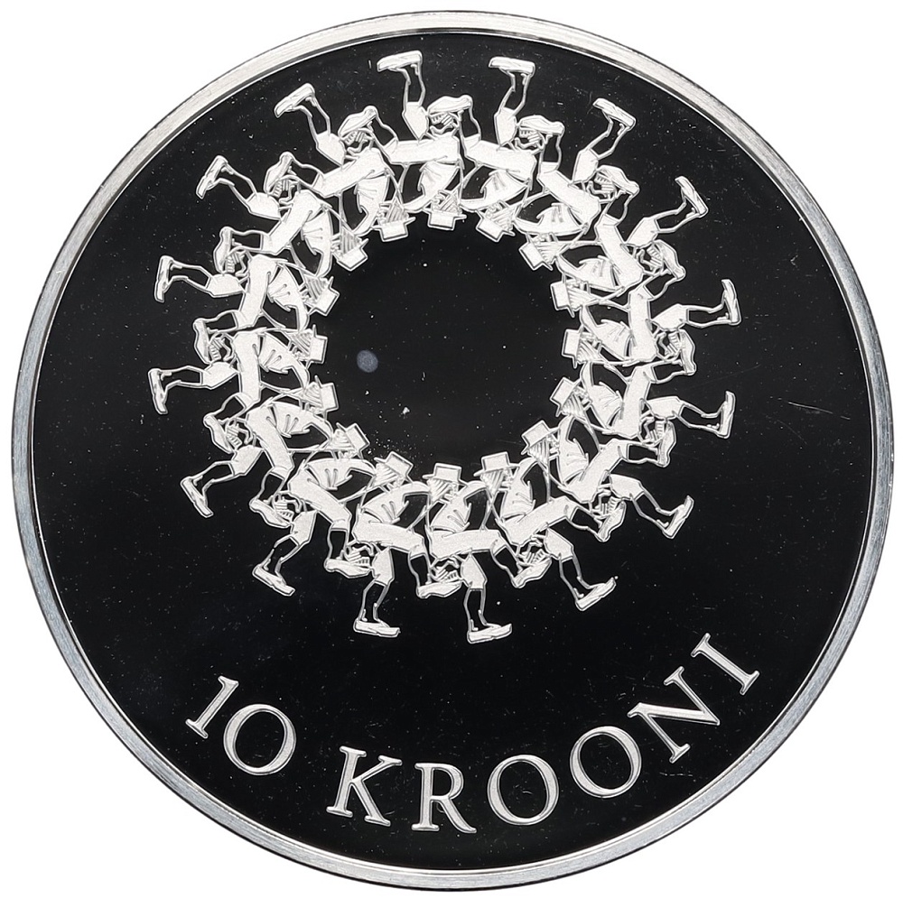 10 крон 2009 года Эстония «Эстонский праздник песни» — Фото №1