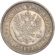 1 марка 1874 года Русская Финляндия — Фото №2