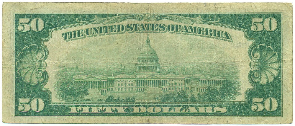 50 долларов 1929 года США (Иллинойс — Чикаго) — Фото №2