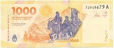 1000 песо 2023 года Аргентина — Фото №2