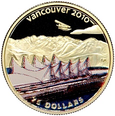 75 долларов 2008 года Канада «XXI зимние Олимпийские Игры 2010 в Ванкувере — Канада-Плейс» — Фото №1