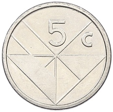 5 центов 2009 года Аруба — Фото №2