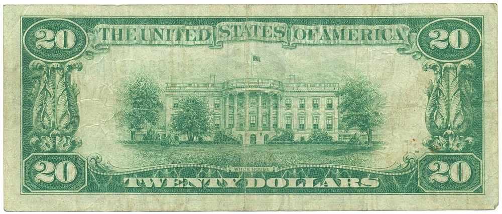 20 долларов 1928 года США (Огайо — Кливленд) — Фото №2