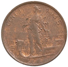 1 чентезимо 1915 года Италия — Фото №1