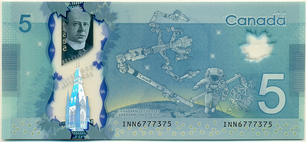 5 долларов 2013 года Канада — Фото №2