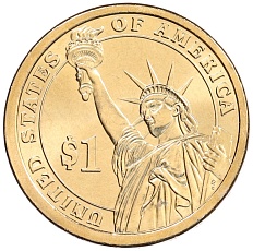 1 доллар 2010 года Р США «14-й президент США Франклин Пирс» — Фото №2