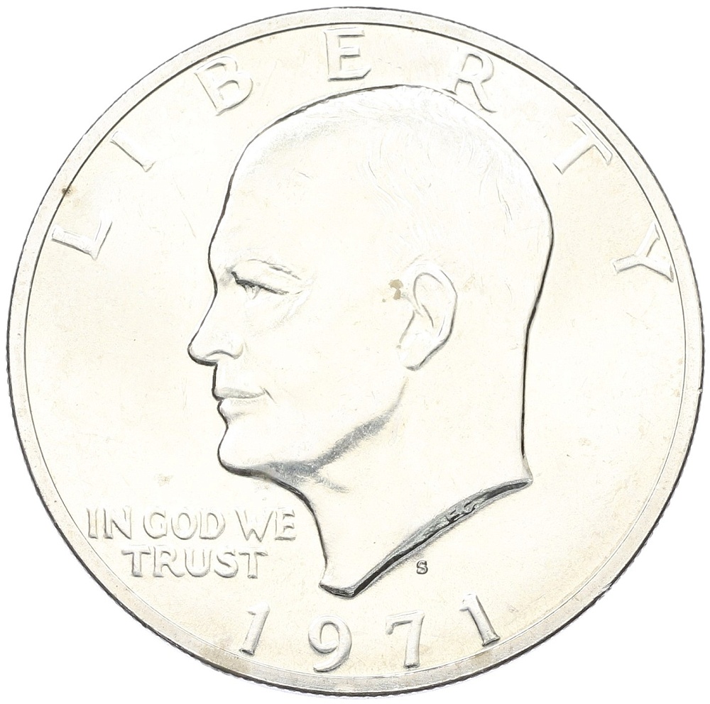 1 доллар 1971 года S США «Эйзенхауэр» — Фото №1