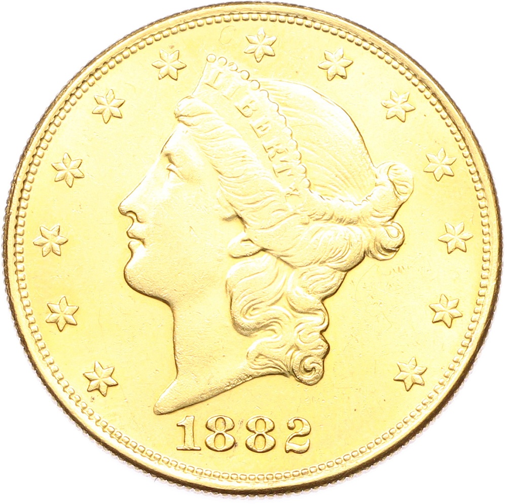 20 долларов 1882 года S США — Фото №1