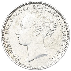 6 пенсов 1873 года Великобритания — Фото №2