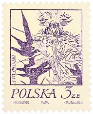 Почтовая марка 3 злотых 1974 года Польша — Фото №1