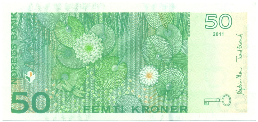 50 крон 2011 года Норвегия — Фото №2