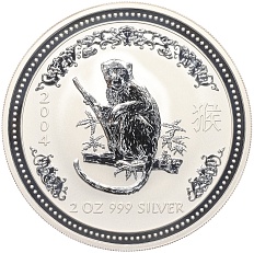 2 доллара 2004 года Австралия «Китайский гороскоп — Год обезьяны» — Фото №1