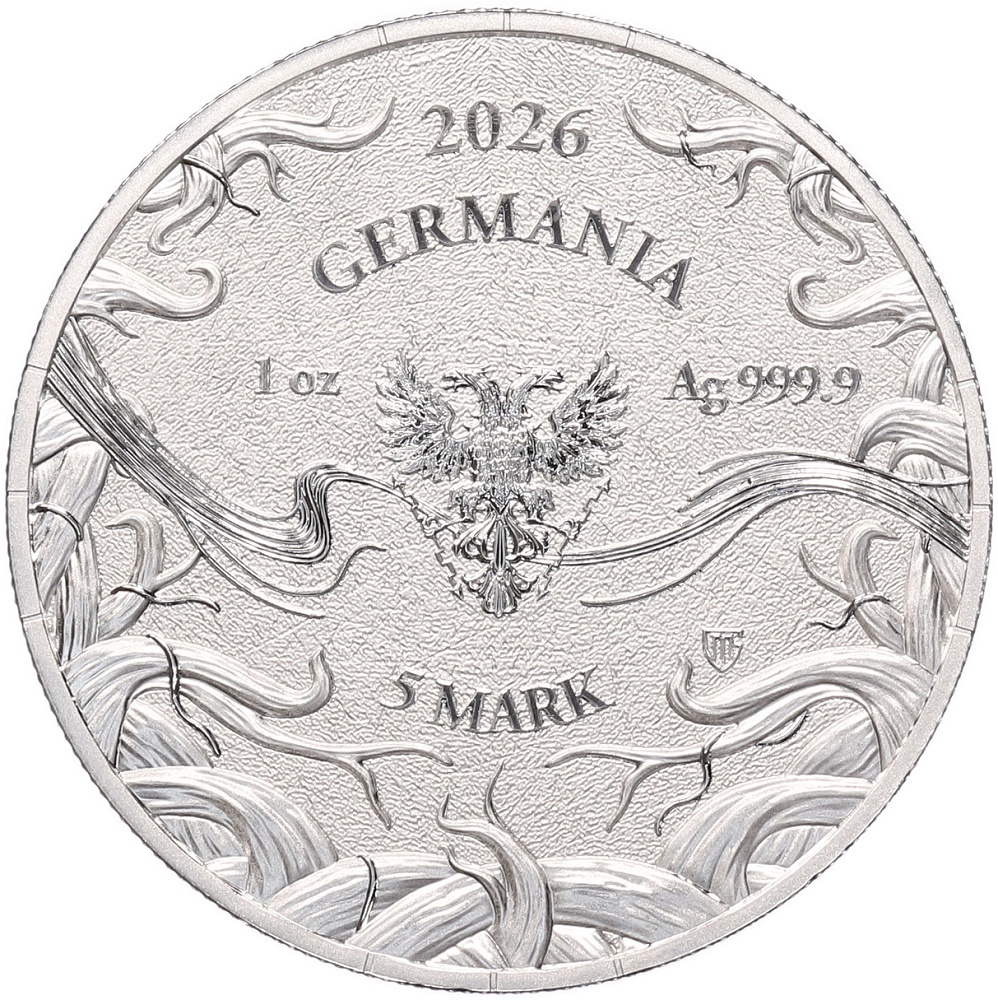 5 марок 2026 года Германия «Норны — Скульд» — Фото №2