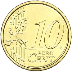 10 евроцентов 2010 года Италия — Фото №2