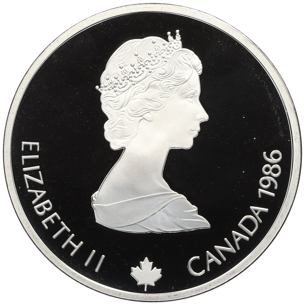 20 долларов 1986 года Канада «XV зимние Олимпийские Игры 1988 в Калгари — Хоккей» — Фото №2