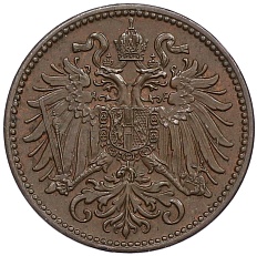 2 геллера 1907 года Австрия — Фото №2