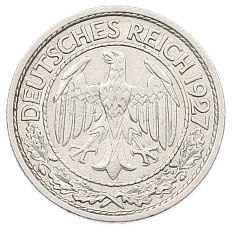 50 рейхспфеннигов 1927 года A Германия — Фото №1