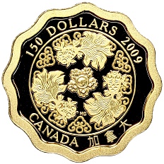 150 долларов 2009 года Канада «Китайские благословения — Благословение богатства» — Фото №1