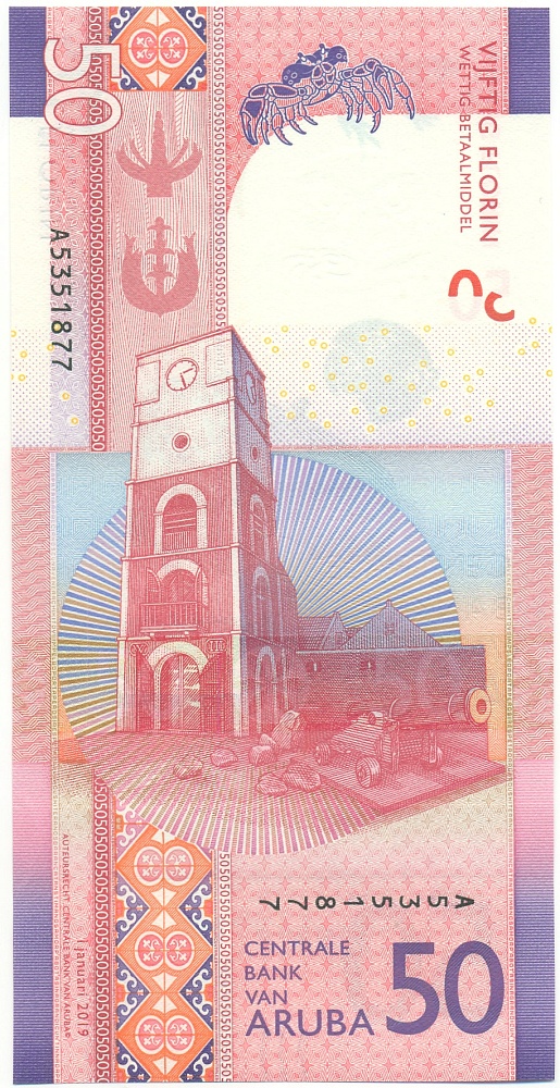 50 флоринов 2019 года Аруба — Фото №1