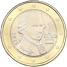 1 евро 2025 года Австрия — Фото №1