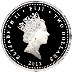 2 доллара 2012 года Фиджи «Александр III — Портрет» — Фото №2