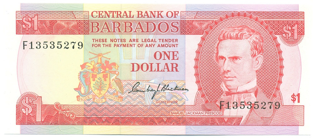 1 доллар 1973 года Барбадос — Фото №1