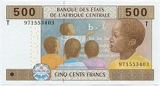 500 франков 2017 года Центрально-Африканский валютный союз — литера Т (Республика Конго) — Фото №1