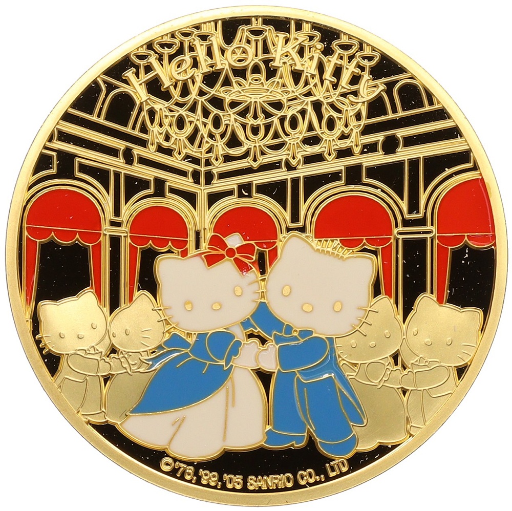 50 евро 2005 года Франция «Hello Kitty — Китти и Даниэль в Версале» — Фото №1