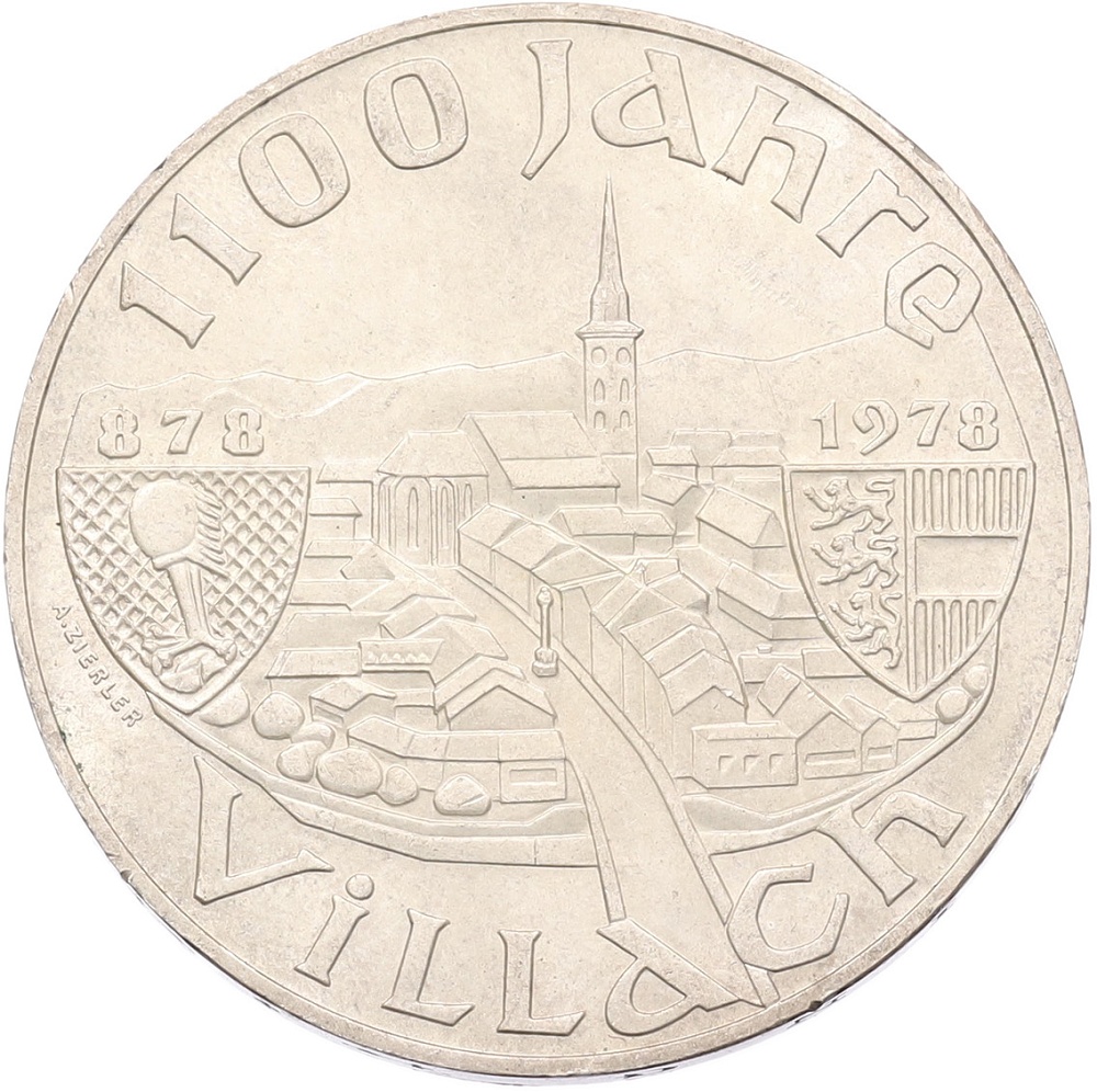 100 шиллингов 1978 года Австрия «1100 лет городу Филлах» — Фото №1