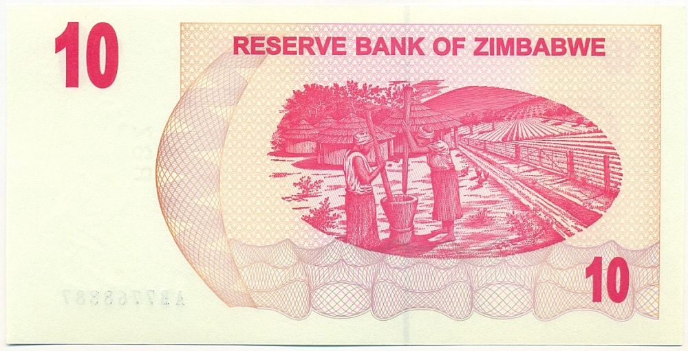 10 долларов 2006 года Зимбабве — Фото №2