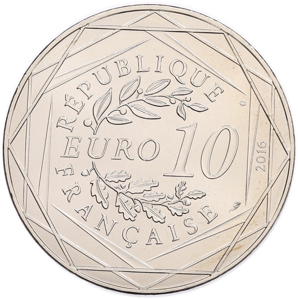 10 евро 2016 года Франция «Маленький принц — Эйфелева башня» — Фото №2