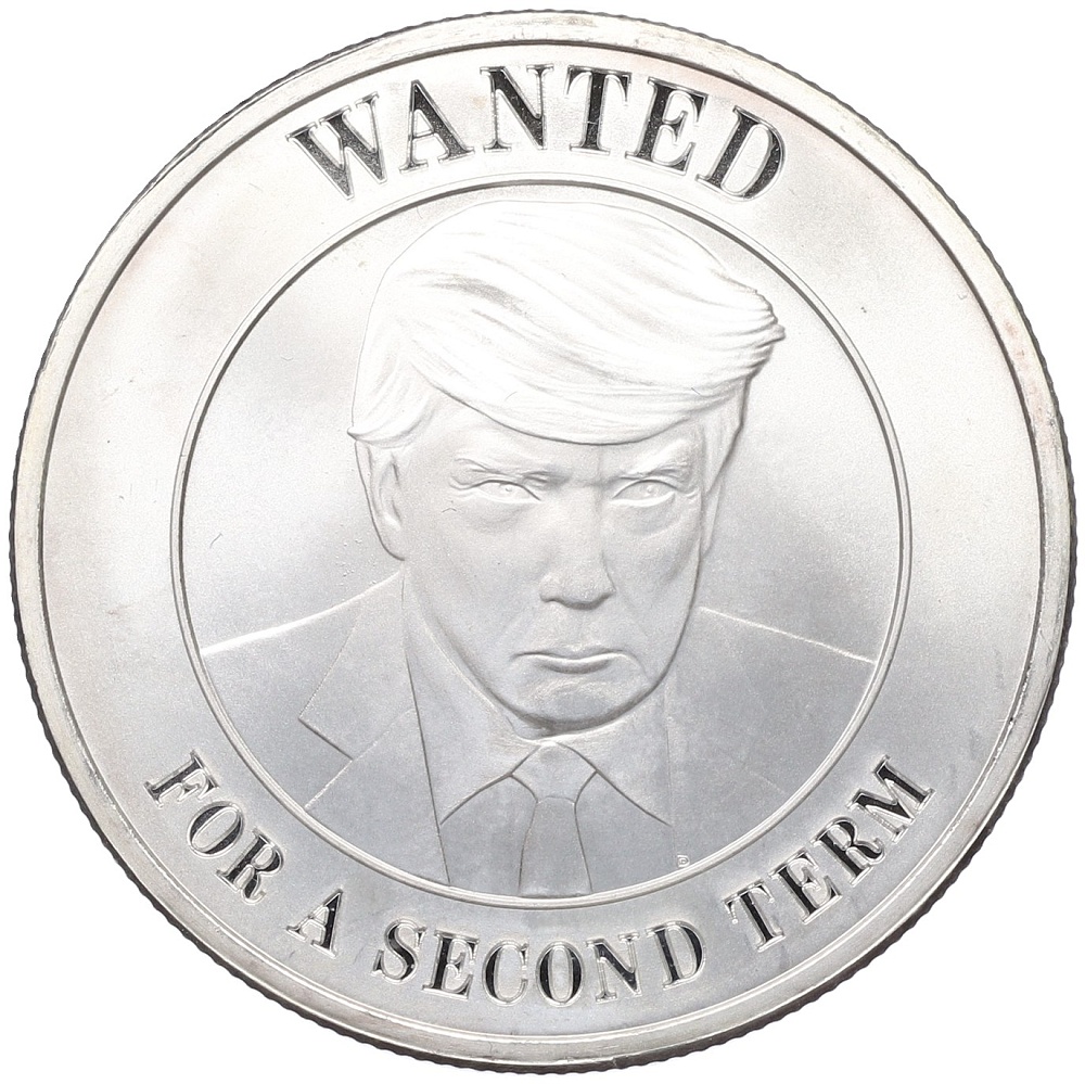 1 унция 2023 года США «Дональд Трамп — Разыскивается на второй срок» — Фото №1