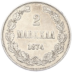 2 марки 1874 года Русская Финляндия — Фото №1