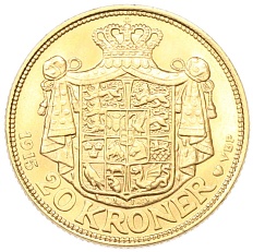 20 крон 1915 года Дания — Фото №1