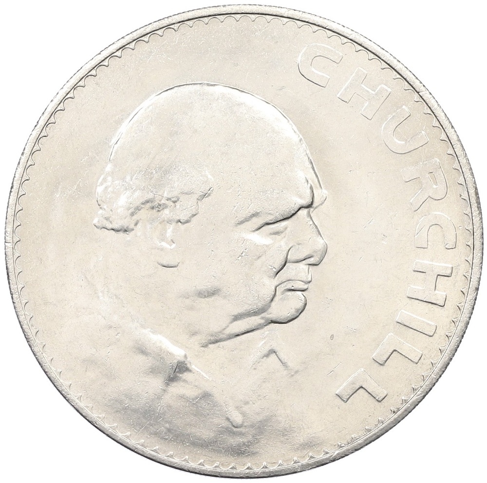 5 шиллингов (1 крона) 1965 года Великобритания «Сэр Уинстон Черчилль» — Фото №1