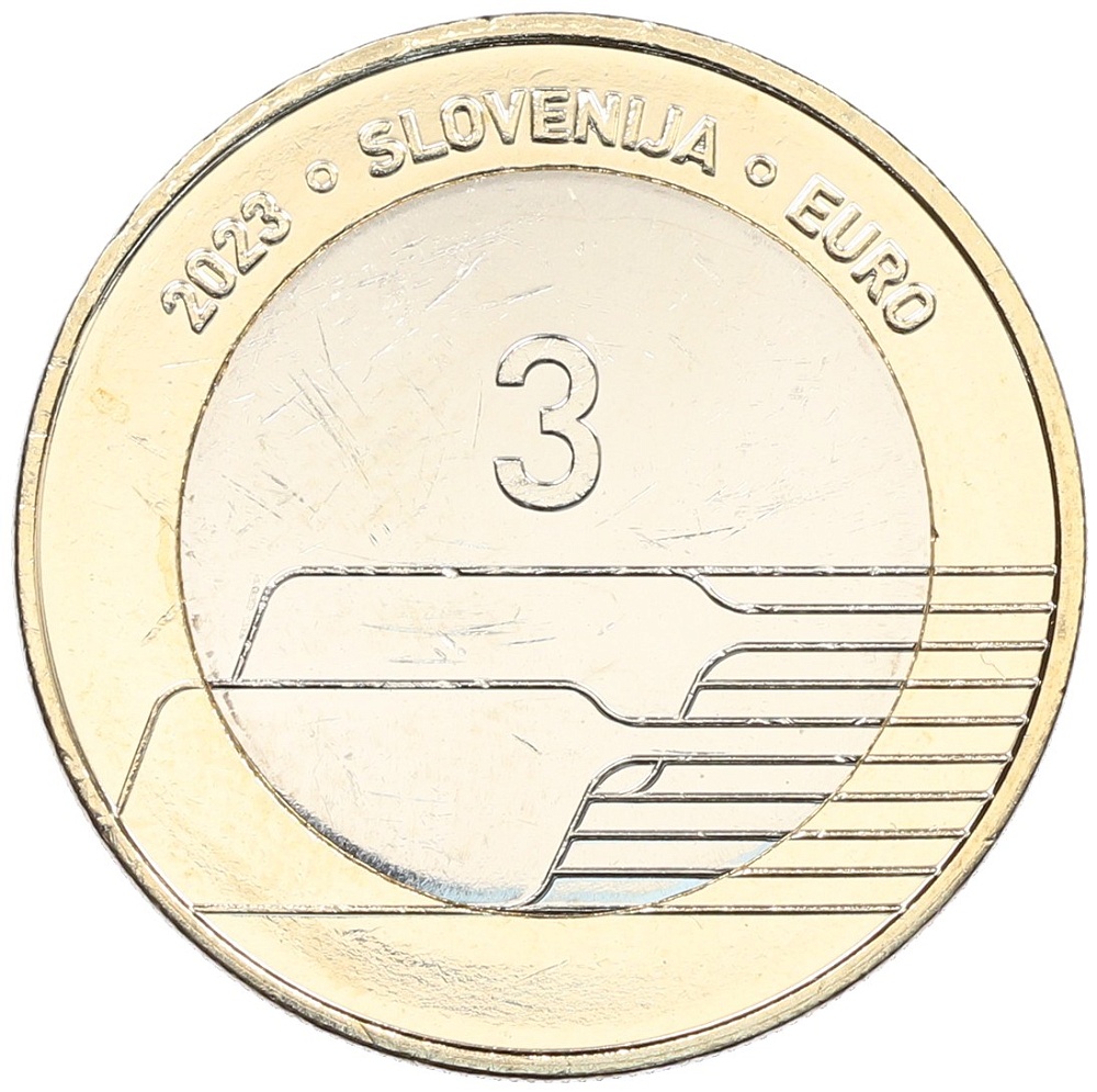 3 евро 2023 года Словения «День словенского спорта» — Фото №2