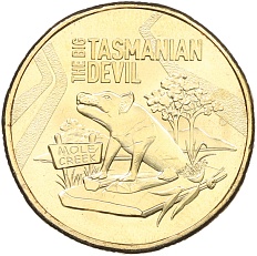1 доллар 2023 года Австралия «Большие австралийские вещи – большой тасманийский дьявол» — Фото №1