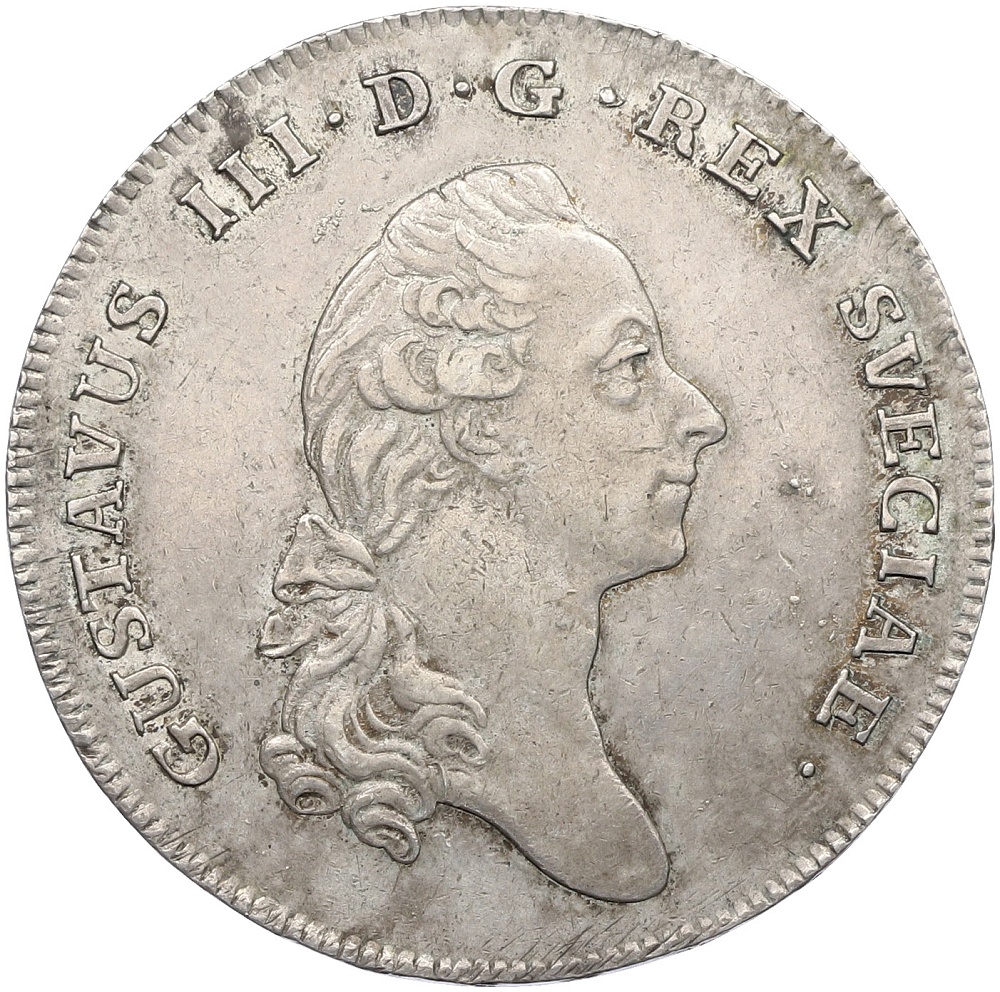 1 риксдалер 1781 года Швеция — Фото №1