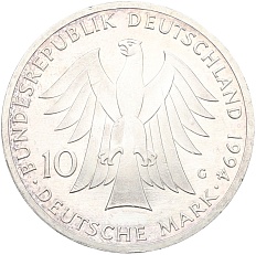 10 марок 1994 года G Германия «250 лет со дня рождения Иоганна Готфрида Гердера» — Фото №2