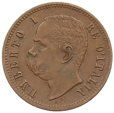 2 чентезимо 1900 года Италия — Фото №2