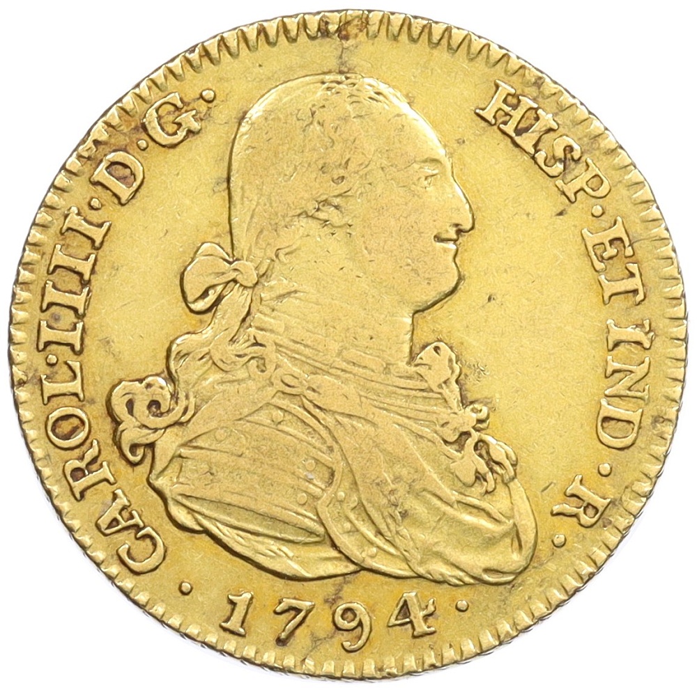 2 эскудо 1794 года Испания — Фото №1