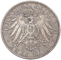 2 марки 1901 года Германия (Пруссия) «200-летие Пруссии» — Фото №2