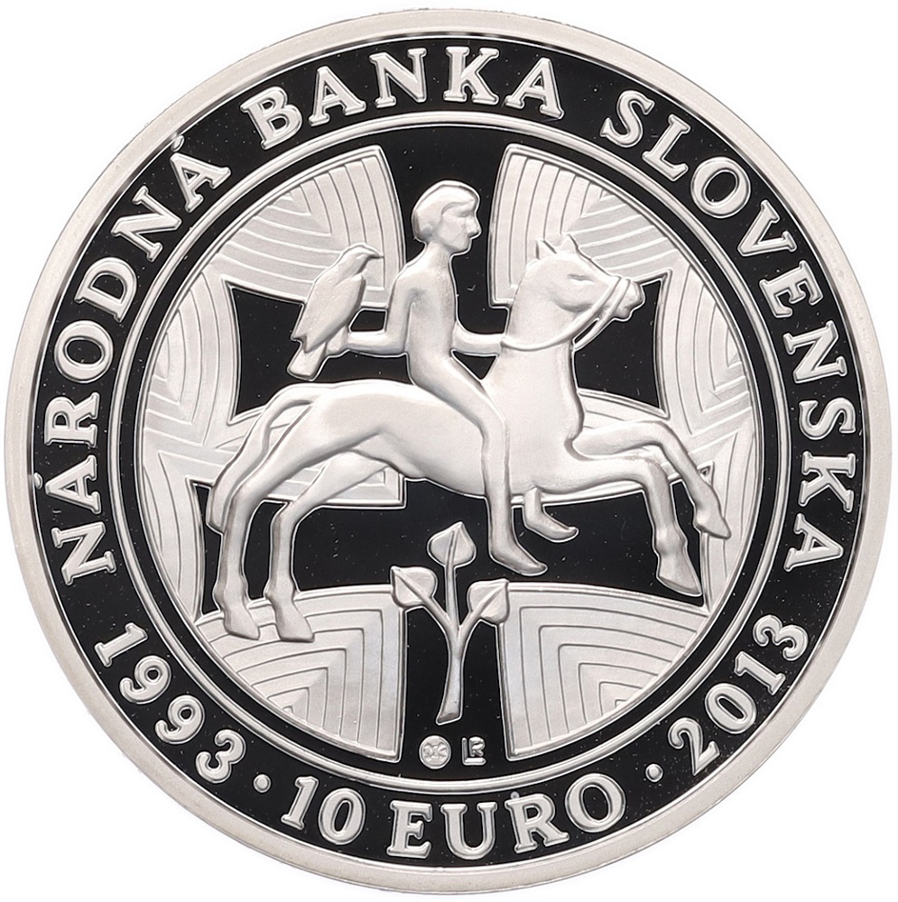 10 евро 2013 года Словакия «20 лет Национальному банку Словакии» — Фото №1