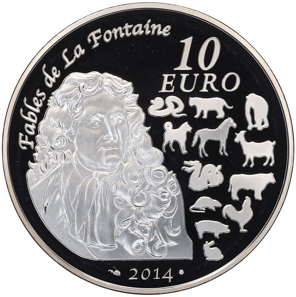 10 евро 2014 года Франция «Китайский гороскоп — год лошади» — Фото №2