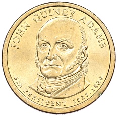 1 доллар 2008 года (P) США «6-й президент США Джон Куинси Адамс» — Фото №1