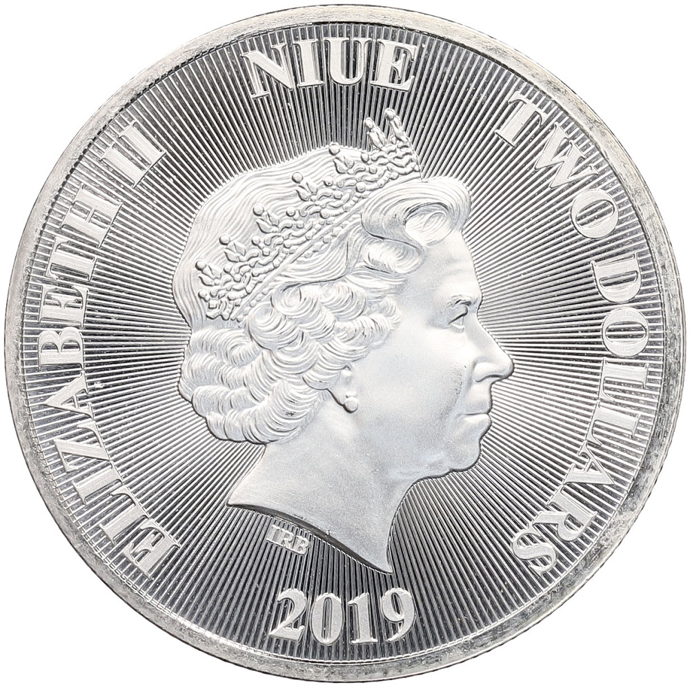 2 доллара 2019 года Ниуэ «Лев Иуды» — Фото №2