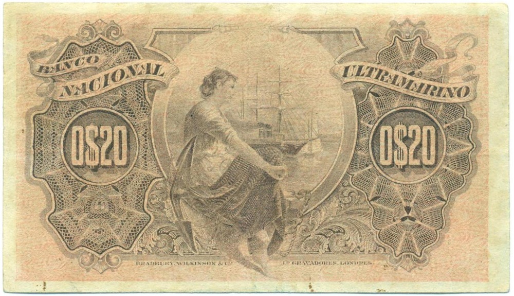 20 сентаво 1914 года Ангола — Фото №2