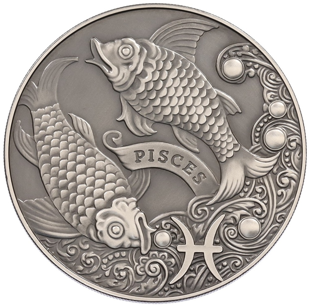 1 рубль 2014 года Белоруссия «Знаки зодиака — Рыбы» — Фото №1