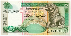 10 рупий 2001 года Шри-Ланка — Фото №1