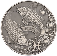 1 рубль 2014 года Белоруссия «Знаки зодиака — Рыбы» — Фото №1
